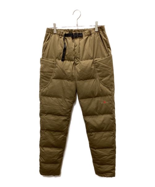 GRIP SWANY（グリップスワニー）GRIP SWANY (グリップスワニー) FIREPROOF DOWN CAMP PANTS 2.0 WITH MOBILE POCKET ブラウン サイズ:Mの古着・服飾アイテム