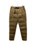 GRIP SWANY（グリップスワニー）の古着「FIREPROOF DOWN CAMP PANTS 2.0 WITH MOBILE POCKET」｜ブラウン