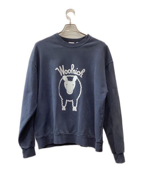 WOOLRICH（ウールリッチ）WOOLRICH (ウールリッチ) シープ スウエットシャツ ネイビー サイズ:Sの古着・服飾アイテム