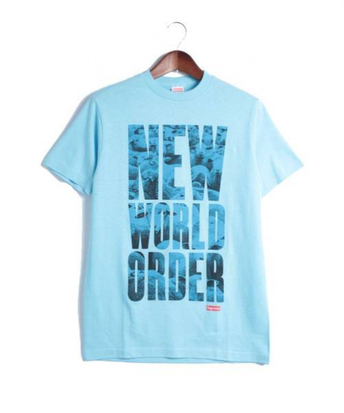 中古 古着通販 Supreme シュプリーム New World Orderプリントtシャツ スカイブルー ブルー サイズ M 未使用品 ブランド 古着通販 トレファク公式 Trefac Fashion