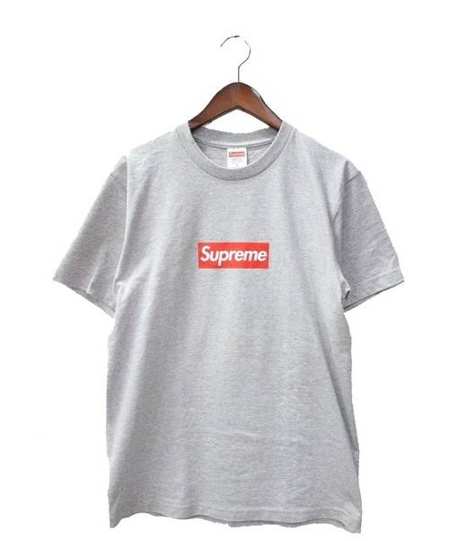 中古 古着通販 Supreme シュプリーム Box Logo Tee プリントtシャツ グレー レッド サイズ M ブランド 古着通販 トレファク公式 Trefac Fashion