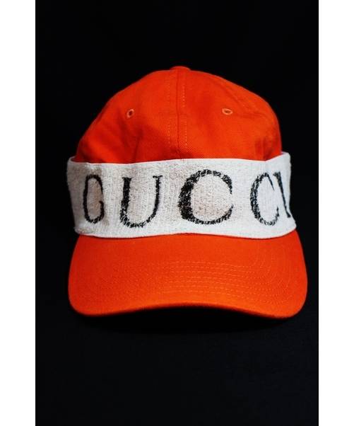 中古 古着通販 Gucci グッチ ヘアバンドベースボールキャップ オレンジ サイズ Xl 60 ブランド 古着通販 トレファク公式 Trefac Fashion