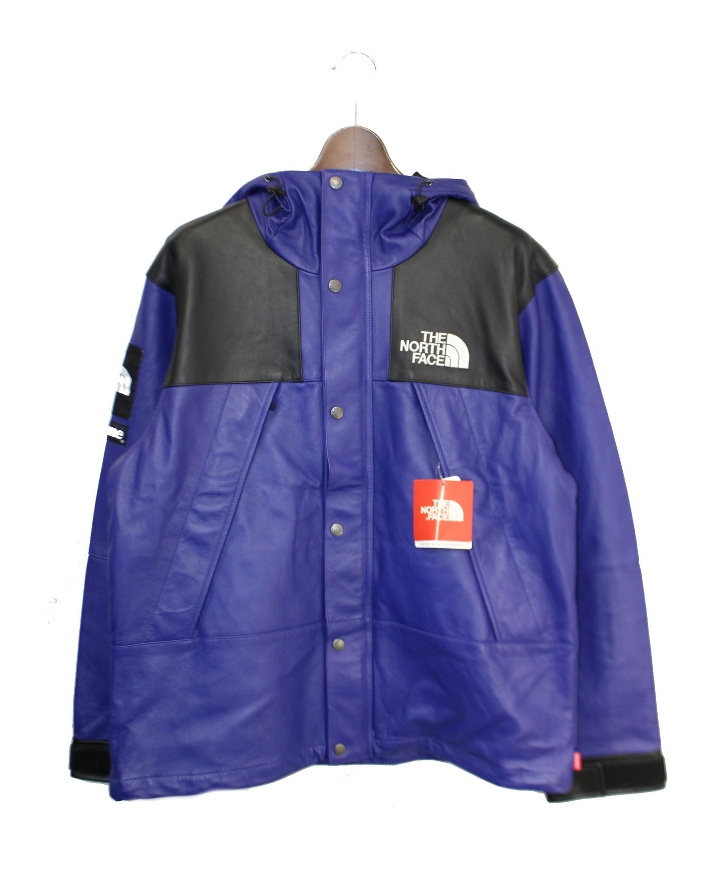 中古 古着通販 Supreme The North Face シュプリーム ザ ノースフェイス 18aw Leather Mountain Parka ブルー サイズ M 未使用品 ブランド 古着通販 トレファク公式 Trefac Fashion