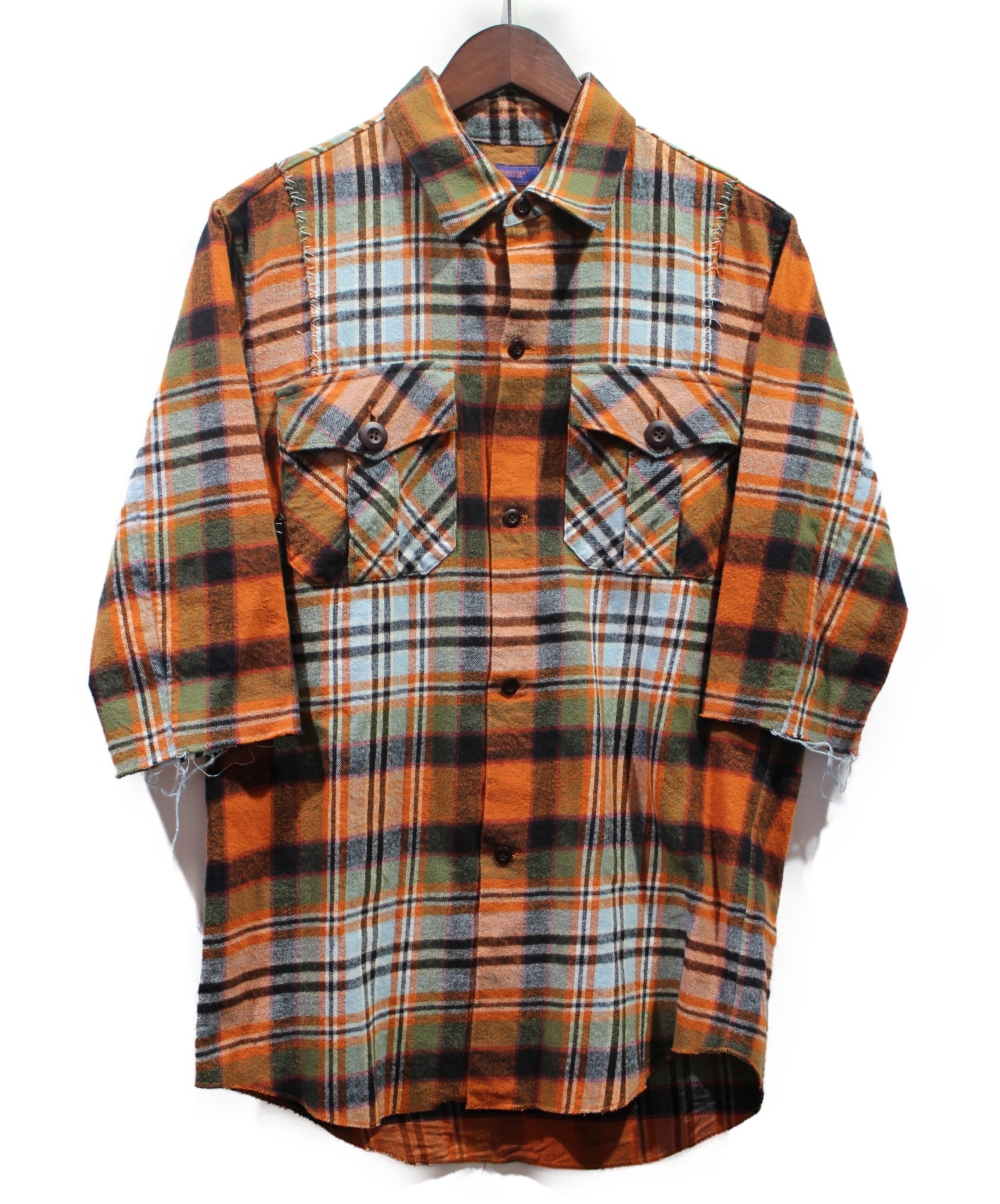 UNDERCOVER - UNDERCOVER シャツ アウター BRUSHED LONG SHIRTの+