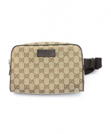 【中古・古着通販】GUCCI (グッチ) ウエストバッグ ベージュ サイズ