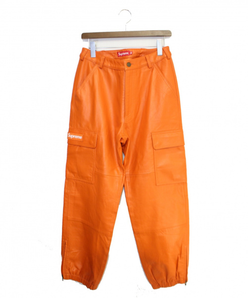 supreme leather cargo pants