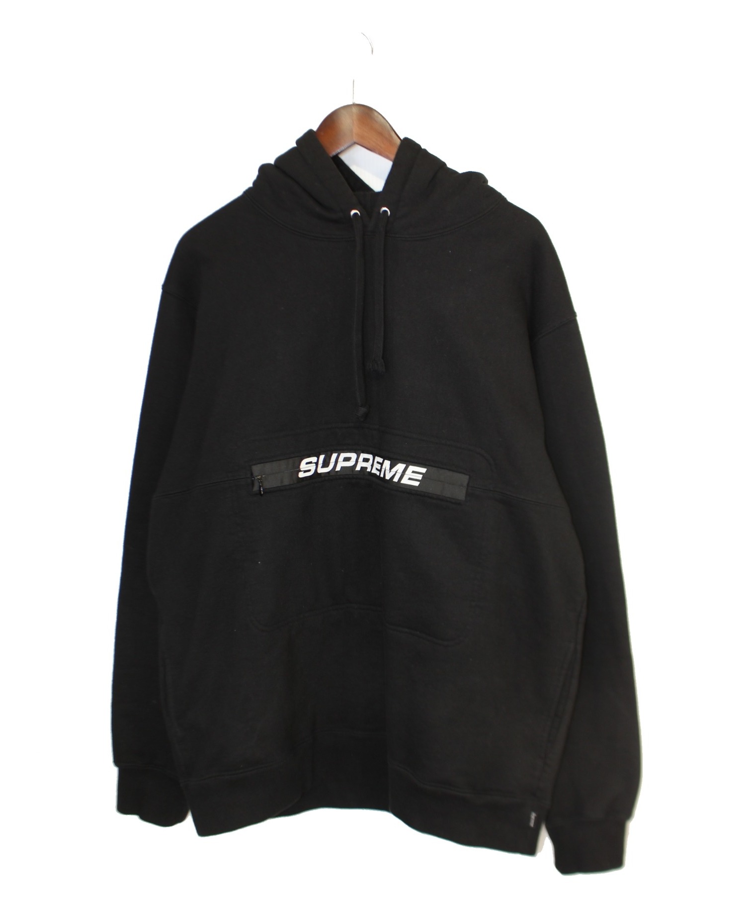 zip pouch hooded sweatshirt