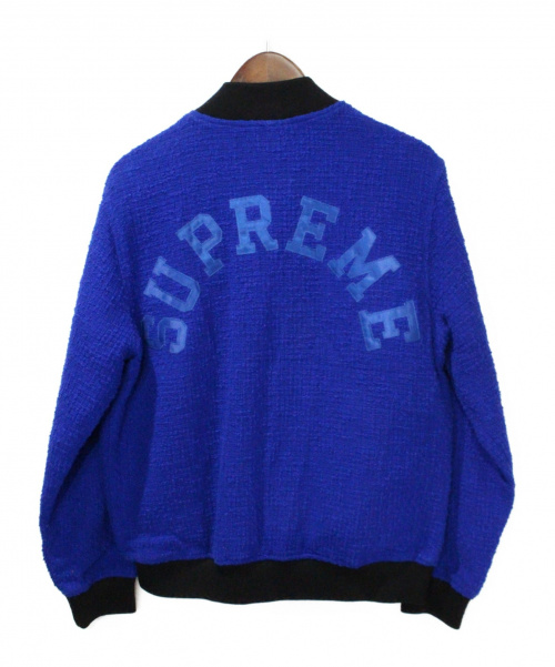 シルバー/レッド Supreme 16SS Boucle Varsity Jacket | www