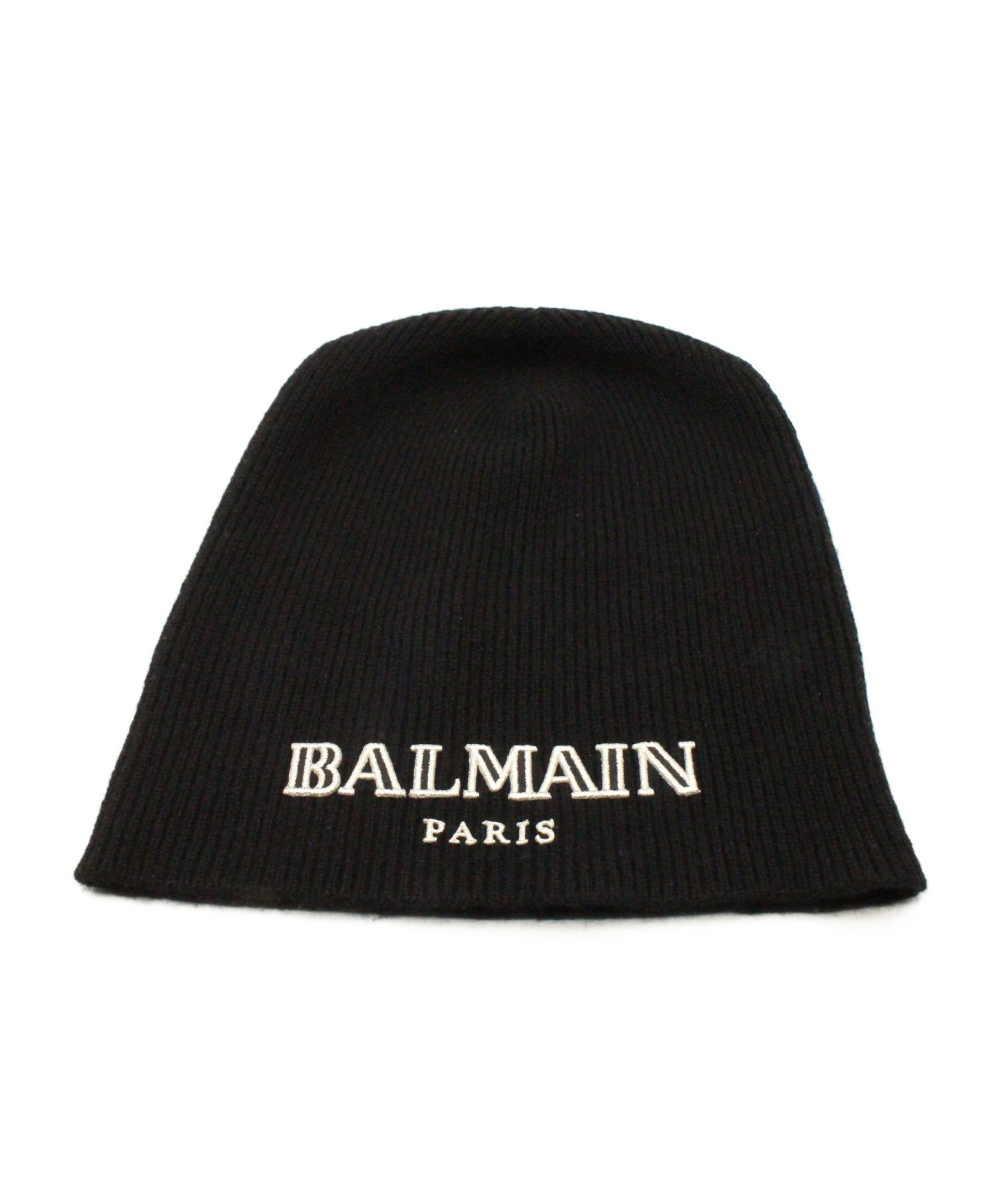 中古・古着通販】BALMAIN (バルマン) カシミヤニットキャップ ブラック