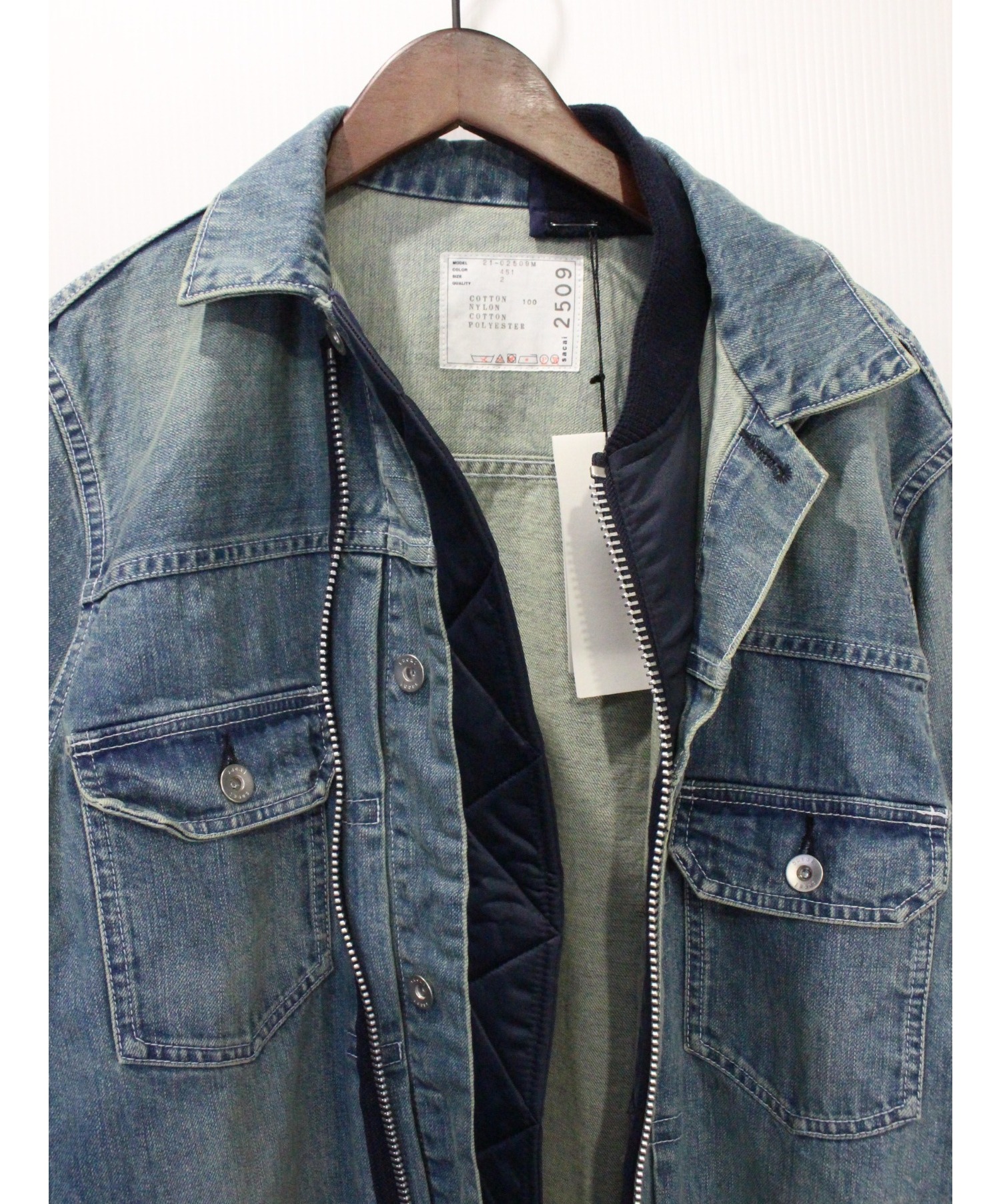 sacai (サカイ) Denim Blouson インディゴ サイズ:2 未使用品