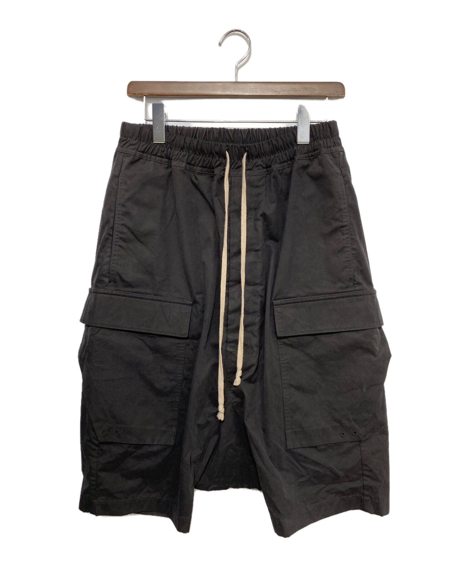 RICK OWENS DRKSHDW (リックオウエンス ダークシャドウ) Black Cargo Shorts ブラック サイズ:XS