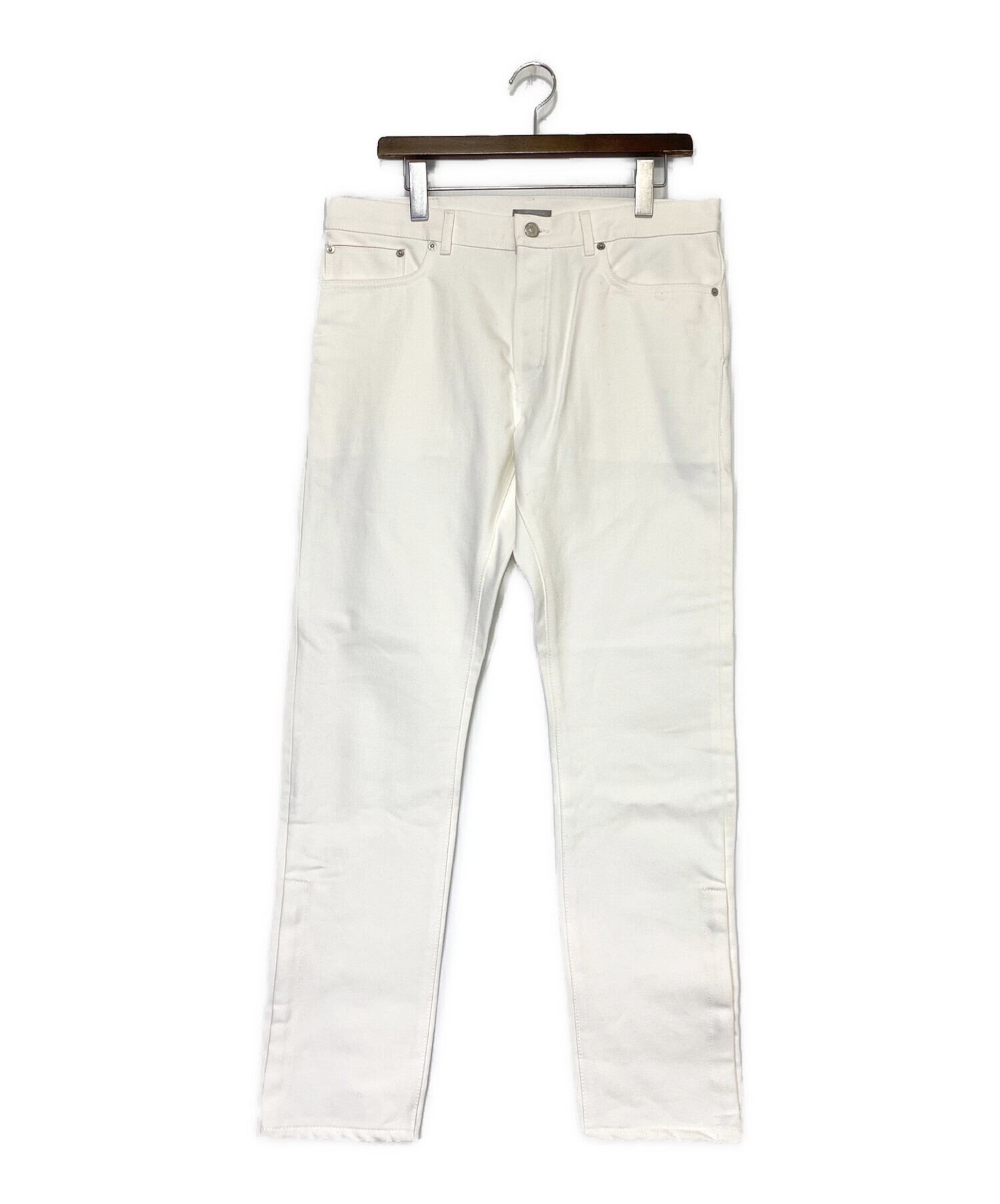 DIOR×sacai (ディオール×サカイ) Slim Fit Jeans (New Regular) Cotton Denim ホワイト  サイズ:SIZE 33