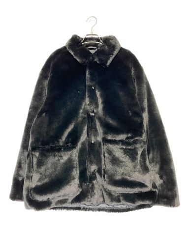 supreme 2-tone faux fur shop coat オレンジ M