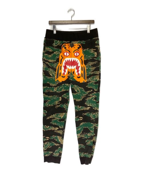 大人の上質 a bathing ape シャークカモ スウェットパンツ イエロー