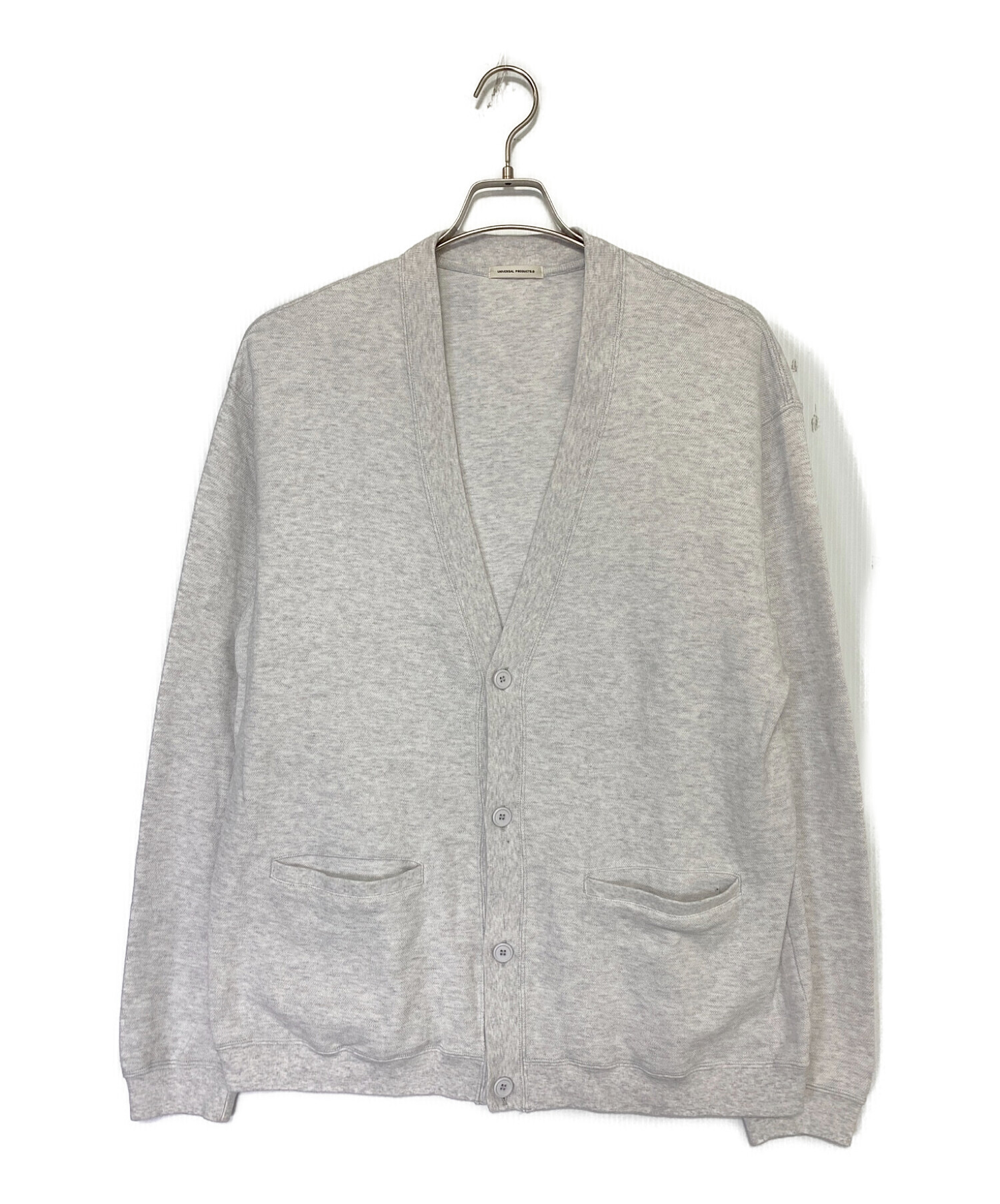 UNIVERSAL PRODUCTS PIQUE CARDIGAN GRAY | unimac.az