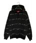 SUPREME（シュプリーム）の古着「Script Stripe Hooded Sweatshirt」｜ブラック