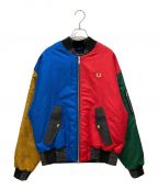 FRED PERRY×CHARLES JEFFREY LOVERBOYフレッドペリー×チャールズ ジェフリー ラバーボーイ）の古着「Edition multicolor bomber jacket エディション マルチカラー ボンバージャケット」｜マルチカラー