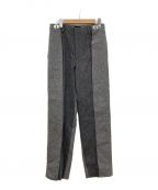 WE11DONEウェルダン）の古着「HERRINGBONE MIXED BAGGY TROUSER」｜グレー