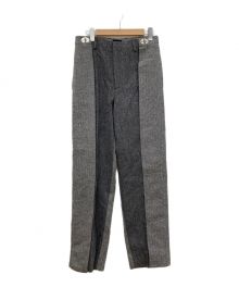 WE11DONE（ウェルダン）の古着「HERRINGBONE MIXED BAGGY TROUSER」｜グレー