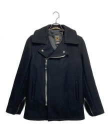 Schott（ショット）の古着「SCH-779 WOOL PEA COAT/ジップPコート」｜ブラック