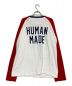 HUMAN MADE (ヒューマンメイド) Raglan L/S T-Shirt ホワイト×レッド サイズ:XL：16800円