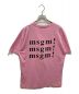 MSGM (エムエスジーエム) Tシャツ ピンク サイズ:XS：5000円