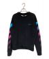 OFFWHITE (オフホワイト) DIAG GRADIENT CREWNECK ブラック サイズ:M：24800円