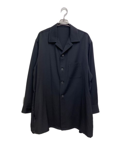 Yohji Yamamoto pour homme（ヨウジヤマモト プールオム）Yohji Yamamoto pour homme (ヨウジヤマモト プールオム) 16AW ウールギャバジンシャツ ブラック サイズ:1の古着・服飾アイテム