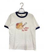 BOYS IN TOY LANDボーイズ イン トイランド）の古着「リンガーTシャツ」｜ホワイト