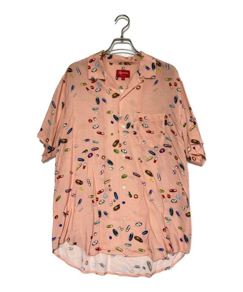 SUPREME（シュプリーム）Supreme (シュプリーム) Pills Rayon Shirt ピンク サイズ:Mの古着・服飾アイテム