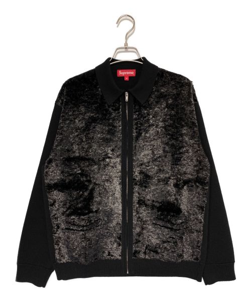 SUPREME（シュプリーム）SUPREME (シュプリーム) FAUX ZIP UP  CARDIGAN ブラック サイズ:Mの古着・服飾アイテム