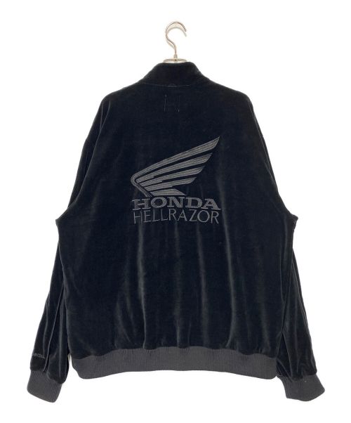 HONDA（ホンダ）HONDA (ホンダ) HELLRAZOR (ヘルレイザー) Velour Jacket ブラック サイズ:XLの古着・服飾アイテム