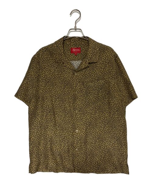 SUPREME（シュプリーム）SUPREME (シュプリーム) Leopard Silk S/S Shirt Tan イエロー サイズ:Mの古着・服飾アイテム