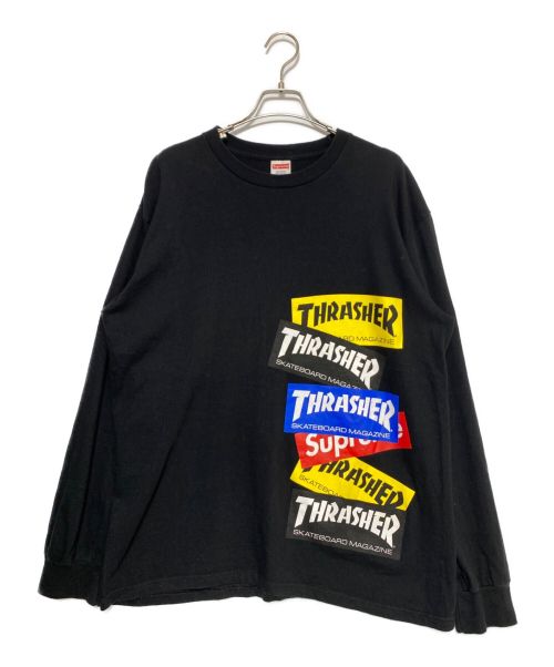 SUPREME（シュプリーム）SUPREME (シュプリーム) THRASHER (スラッシャー) Multi Logo L/S Tee ブラック サイズ:SIZE Lの古着・服飾アイテム