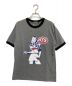 Hysteric Glamour（ヒステリックグラマー）の古着「HYS GIRL リンガーTシャツ」｜グレー