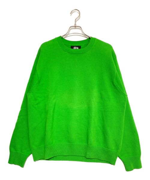 stussy（ステューシー）stussy (ステューシー) Bent Crown Sweater グリーン サイズ:Lの古着・服飾アイテム