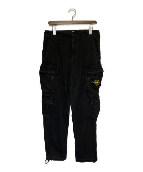 STONE ISLAND（ストーンアイランド）STONE ISLAND (ストーンアイランド) OLD DYE TREATMENT PANTS ブラック サイズ:SIZE 76cm (W30)の古着・服飾アイテム