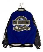 NEIGHBORHOOD×A BATHING APEネイバーフッド×アベイシングエイプ）の古着「VARSITY JACKET」｜ブラック×ブルー