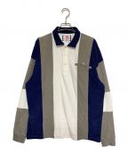 son of the cheese（サノバチーズ））の古着「PILE STRIPE SHIRT」｜ホワイト×ネイビー