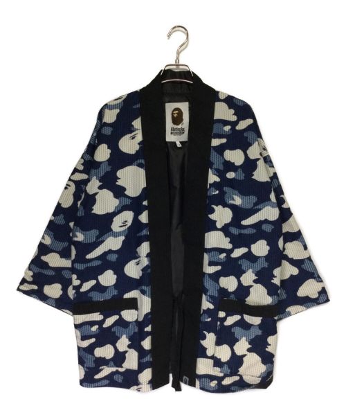 A BATHING APE（アベイシングエイプ）A BATHING APE (アベイシングエイプ) JAPAN CRAFT MAN JACKET ブラック×ブルー サイズ:Mの古着・服飾アイテム