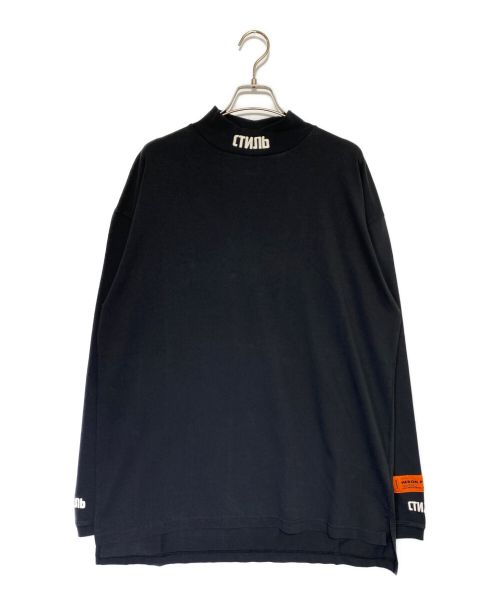 HERON PRESTON（ヘロンプレストン）HERON PRESTON (ヘロンプレストン) LONG SLEEVE CTNMB TURTLENECK TEE ブラック サイズ:Mの古着・服飾アイテム