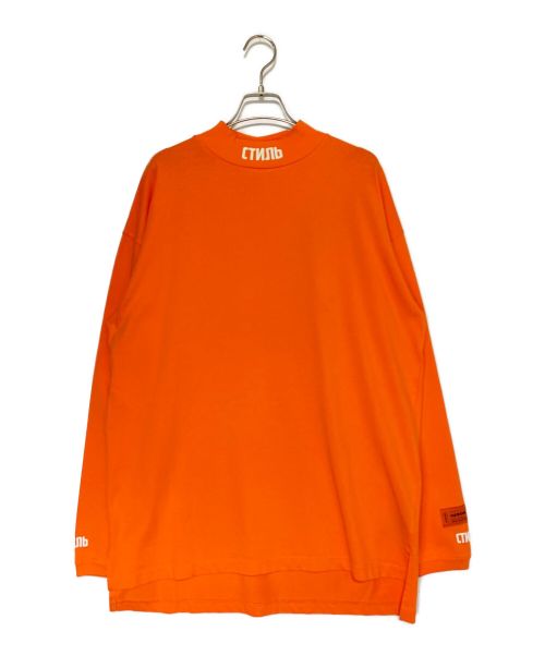 HERON PRESTON（ヘロンプレストン）HERON PRESTON (ヘロンプレストン) LONG SLEEVE CTNMB TURTLENECK TEE オレンジ サイズ:Mの古着・服飾アイテム