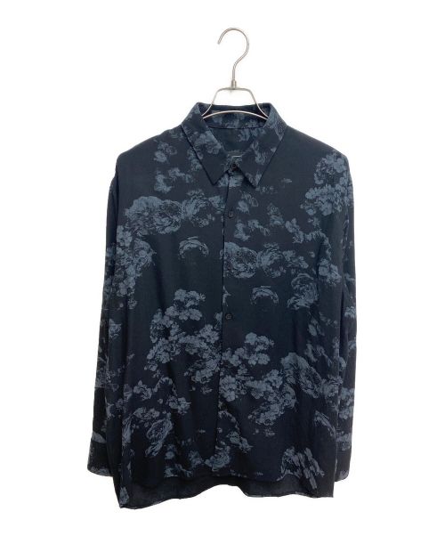 LAD MUSICIAN（ラッドミュージシャン）LAD MUSICIAN (ラッドミュージシャン) NEW ROSE MIX BIG SHIRT ネイビー サイズ:44の古着・服飾アイテム