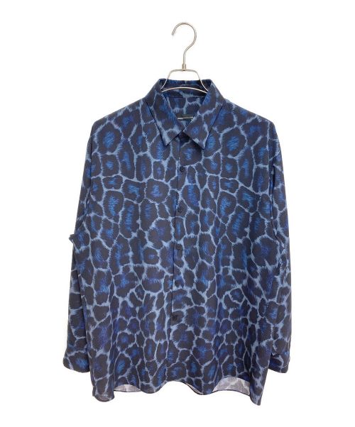 LAD MUSICIAN（ラッドミュージシャン）LAD MUSICIAN (ラッドミュージシャン) LEOPARD BIG SHIRT ネイビー サイズ:44の古着・服飾アイテム