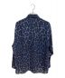 LAD MUSICIAN (ラッドミュージシャン) LEOPARD BIG SHIRT ネイビー サイズ:44：12800円