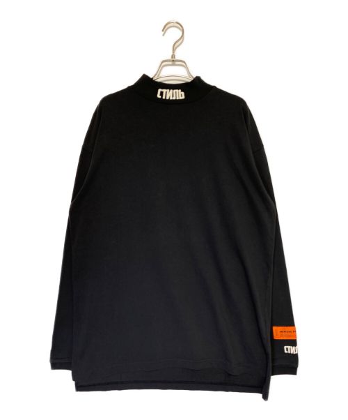 HERON PRESTON（ヘロンプレストン）HERON PRESTON (ヘロンプレストン) LONG SLEEVE CTNMB TURTLENECK TEE ブラック サイズ:Sの古着・服飾アイテム