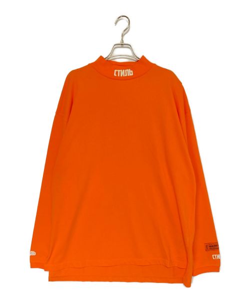 HERON PRESTON（ヘロンプレストン）HERON PRESTON (ヘロンプレストン) LONG SLEEVE CTNMB TURTLENECK TEE オレンジ サイズ:L 未使用品の古着・服飾アイテム