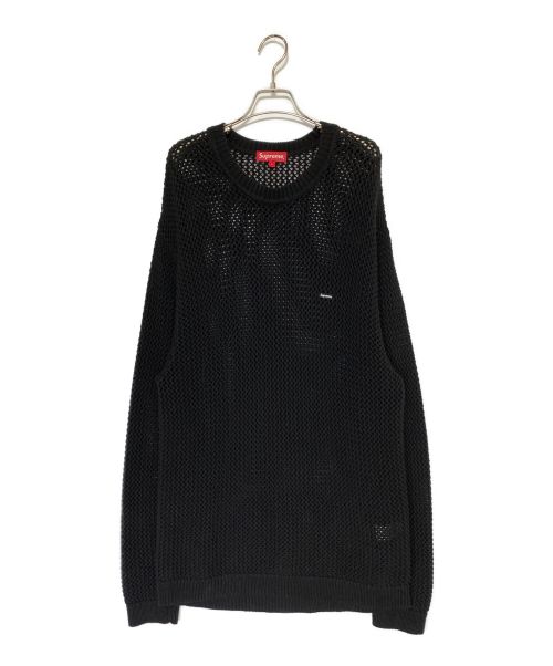 SUPREME（シュプリーム）SUPREME (シュプリーム) Open Knit Small Box Sweater ブラック サイズ:Lの古着・服飾アイテム