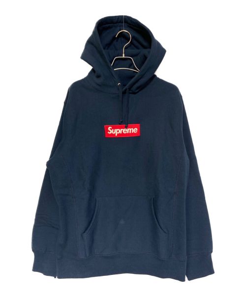 SUPREME（シュプリーム）SUPREME (シュプリーム) Box Logo Hooded Sweatshirt ネイビー サイズ:Lの古着・服飾アイテム