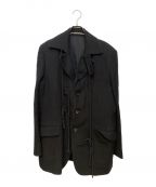 Yohji Yamamoto pour hommeヨウジヤマモト プールオム）の古着「コードデザインジャケット」｜ブラック